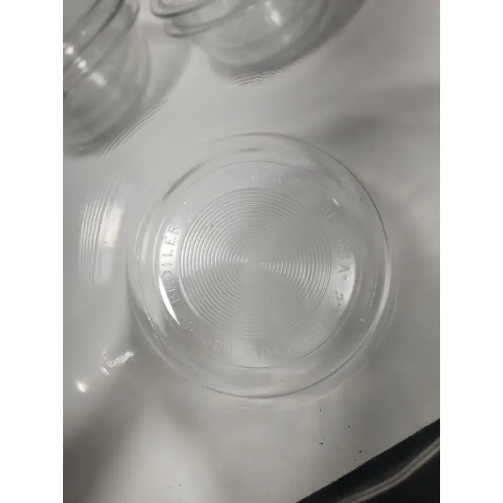 Vintage Pyrex Clear Glass Mixing Bowl Lot 6 Pc 325 2.5L 323 1.5L 322 1L Made in